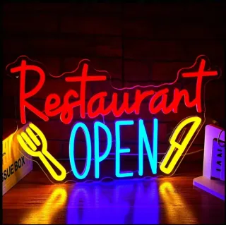 Lampada Neon LED "Ristorante Aperto"