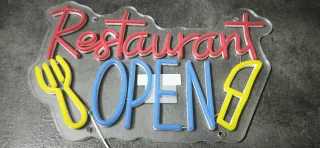 Lampada Neon LED "Ristorante Aperto"