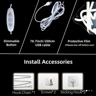 Lampada Neon LED "Ristorante Aperto"