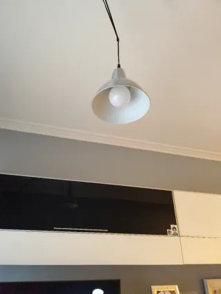 Lámpara de pie arco negra