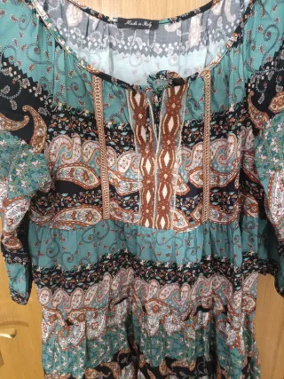Vestido estampado mujer talla M