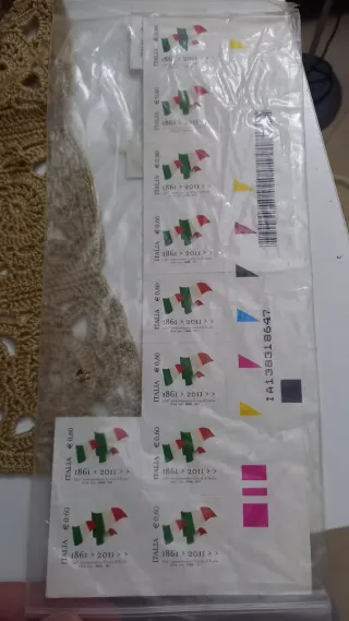 1 pezzo Francobollo Unità d'Italia 1861-2011