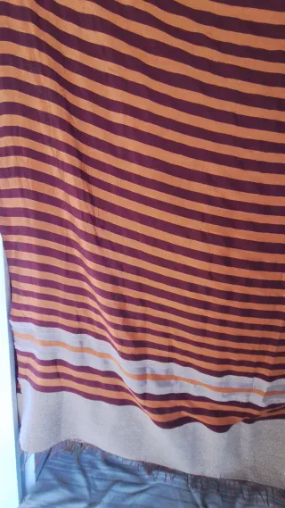 Manta de seda y lana artesanal