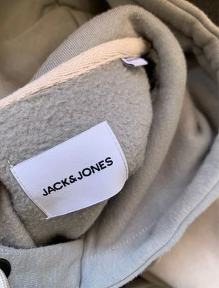 Sudadera Jack & Jones gris y blanca