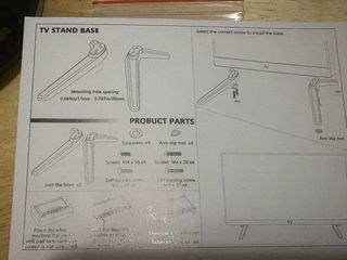 Soportes pie  TV Pantalla Base Reemplazo