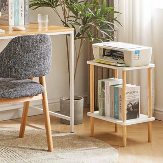 Mesa Auxiliar 2 Niveles Madera.