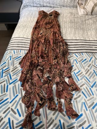 Vestido largo estampado