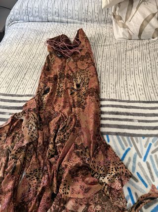 Vestido largo estampado