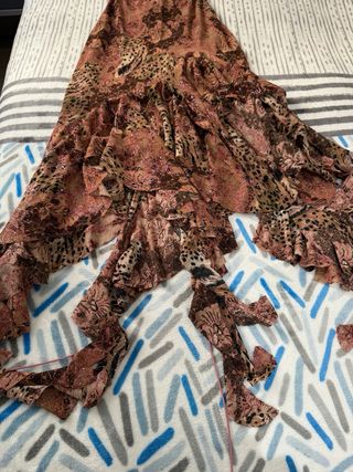 Vestido largo estampado