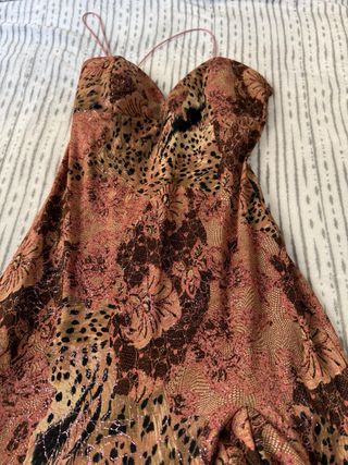 Vestido largo estampado