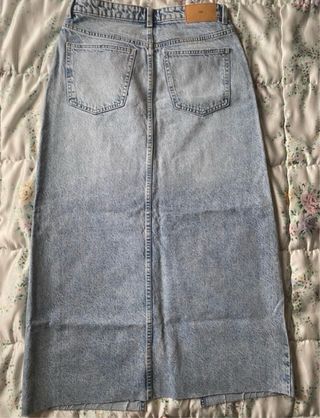 Falda vaquera larga Zara
