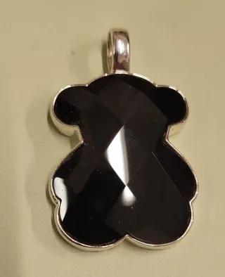 Colgante Plata TOUS Oso Negro