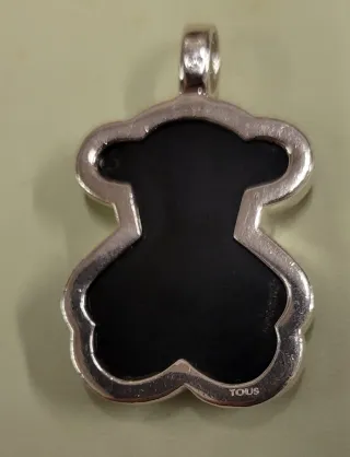 Colgante Plata TOUS Oso Negro