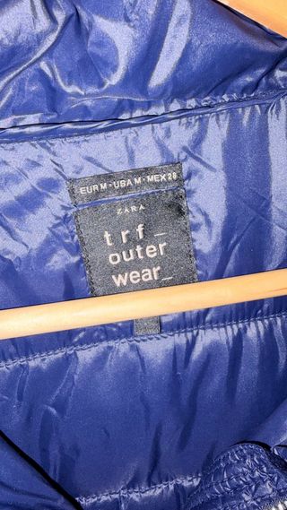 Parka acolchada azul