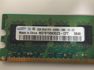 Memoria RAM Samsung DDR2 2GB PC2-6400