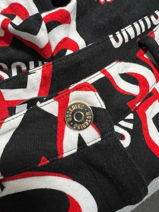 Leggings Moschino XS Cuore Nero Rosso