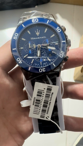 Reloj Maserati Cronógrafo Azul y Plateado
