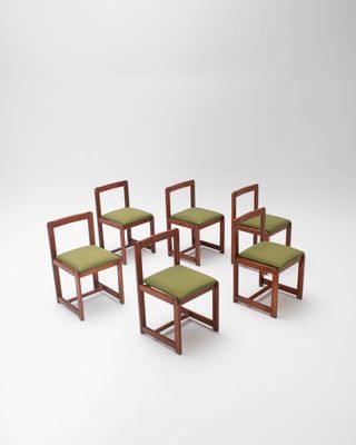 Sillas Mid-Century Estilo Corona, juego de 6