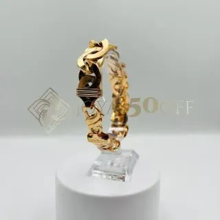 PULSERA TIPO CARTIER - INFINITO, Hueca. Oro 18k.