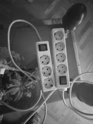 Regleta 5 enchufes con interruptor