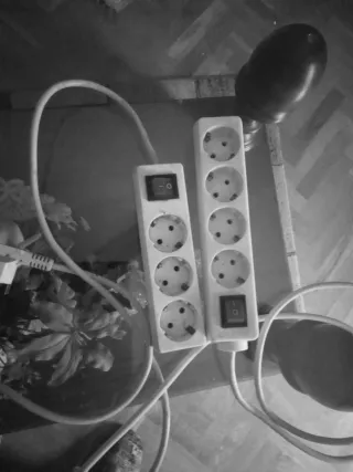 Regleta 5 enchufes con interruptor