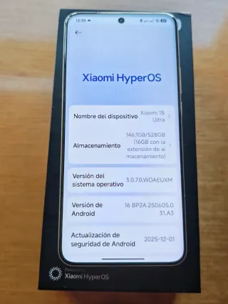 Xiaomi 15 Ultra plata cromada