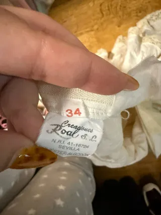 Traje de flamenca blanco con volantes