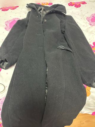 Gabardina negra mujer