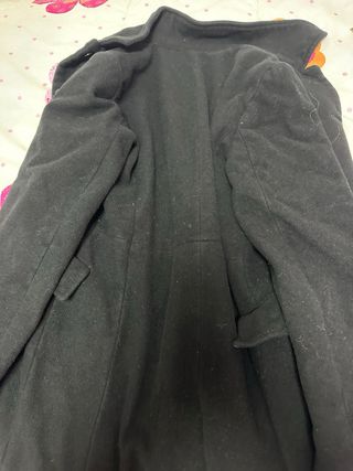 Gabardina negra mujer