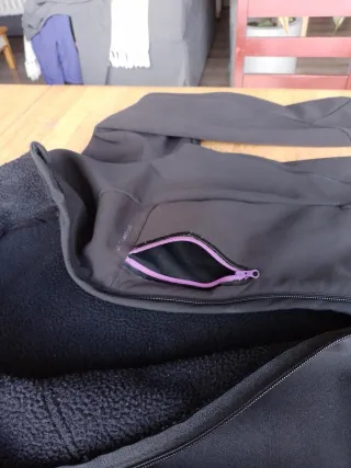 Cazadora Decathlon XL Negra Abrigo