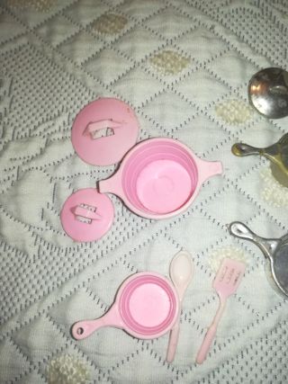 Acessórios Barbie Cozinha Panelas e Utensílios