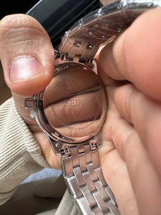 Reloj Seiko Presage Marrón y Plateado
