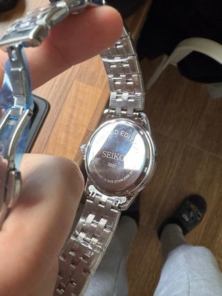 Reloj Seiko Presage Marrón y Plateado