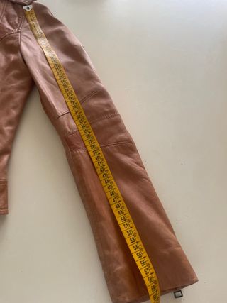 Cazadora de cuero 100% piel marrón