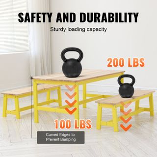 Mobili Bambini 1 Tavolo 2 Panchina 1067x575x48 mm