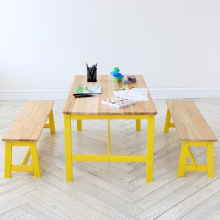 Mobili Bambini 1 Tavolo 2 Panchina 1067x575x48 mm