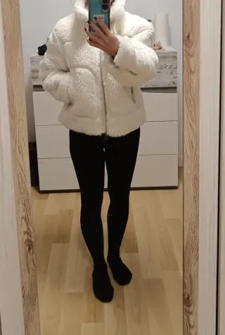 Cazadora borreguito blanca nueva