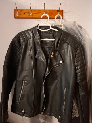 Cazadora Biker Inside Negra