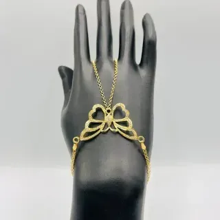 PULSERA MANITA MARIPOSA PERFORADA. Oro 18k.