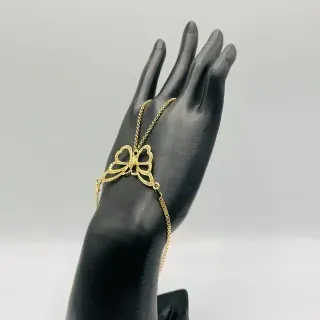 PULSERA MANITA MARIPOSA PERFORADA. Oro 18k.