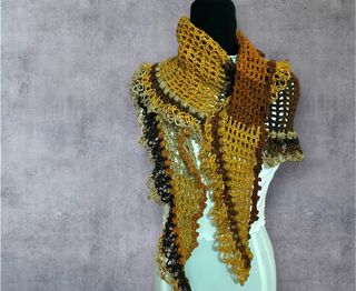 Sciarpa uncinetto fatta a mano