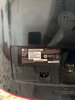 Monitor TV LG Flatron M197WDP Negro