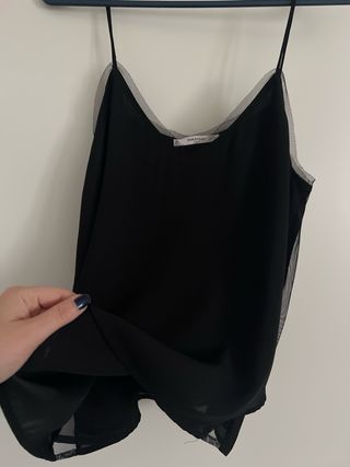 Camiseta lencera Mango Talla S