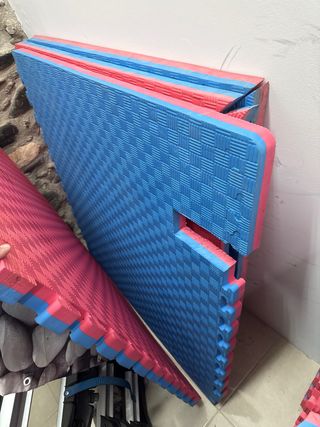 Tapetes Tatami Puzzle Rojo y Azul