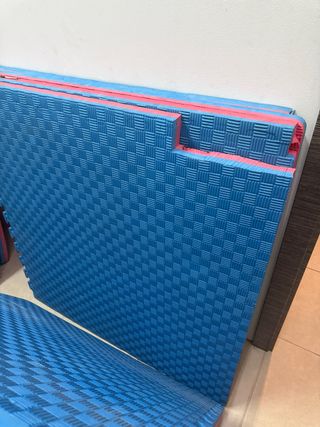 Tapetes Tatami Puzzle Rojo y Azul