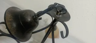 Lámpara de techo cristal y metal