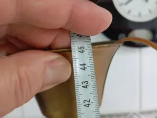 Lámpara de techo de bronce y cristal