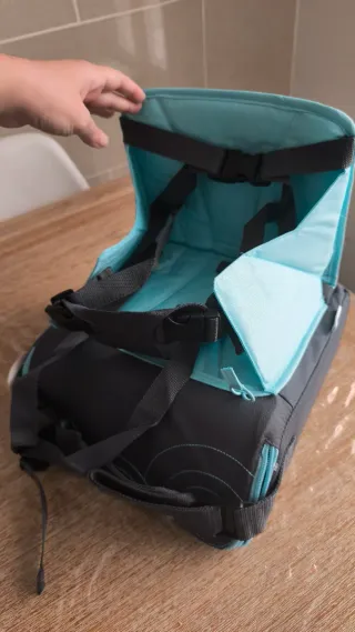 Trona portátil y elevador de asiento.