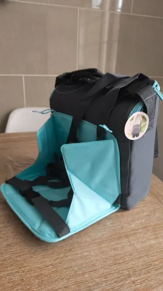 Trona portátil y elevador de asiento.