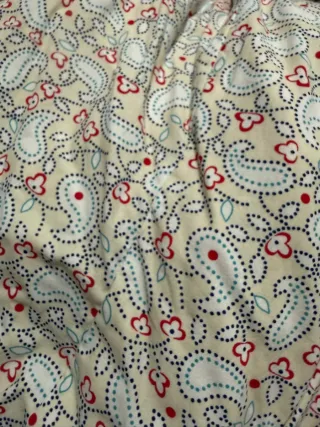 Traje de flamenca blanco y rojo